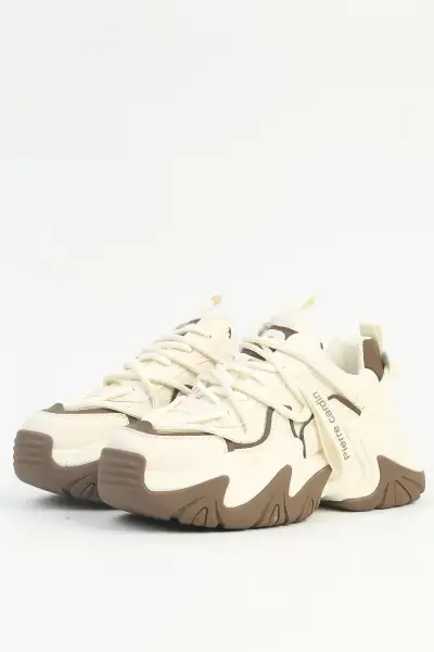 کفش ورزشی زنانه بژ - وارداتی PCI-11131 - 13461