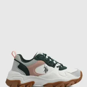 کفش طبی اسنیکر زنانه اورجینال از برند مشهور پولو رنگ سفید